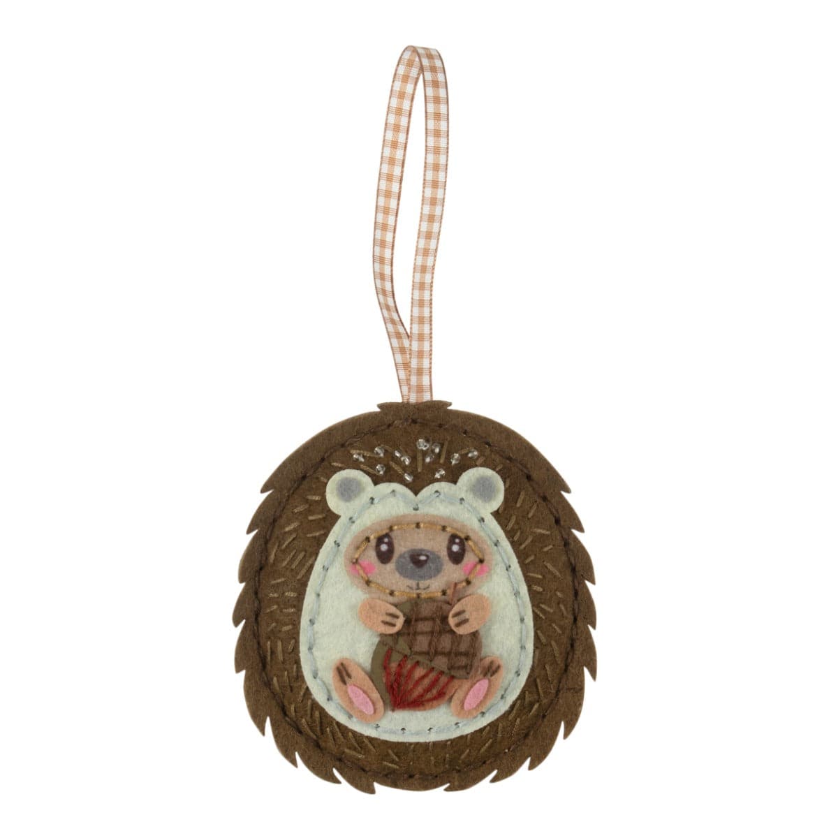 Trimits Felting Kits Felt Decoration Kit Hedgehog  - The Sewing Studio