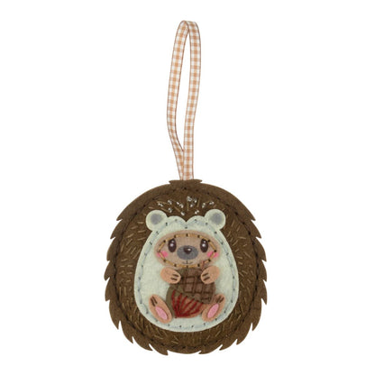 Trimits Felting Kits Felt Decoration Kit Hedgehog  - The Sewing Studio