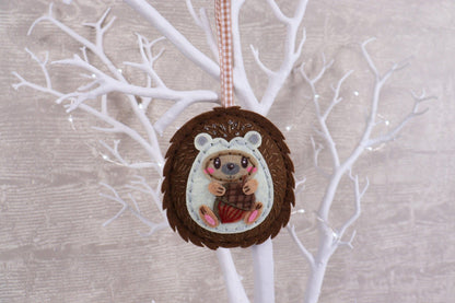Trimits Felting Kits Felt Decoration Kit Hedgehog  - The Sewing Studio