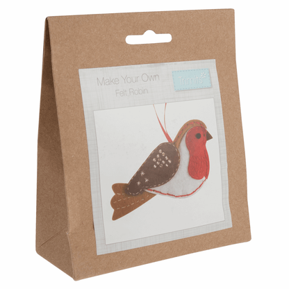 Trimits Felting Kits Felt Decoration Kit: Robin  - The Sewing Studio