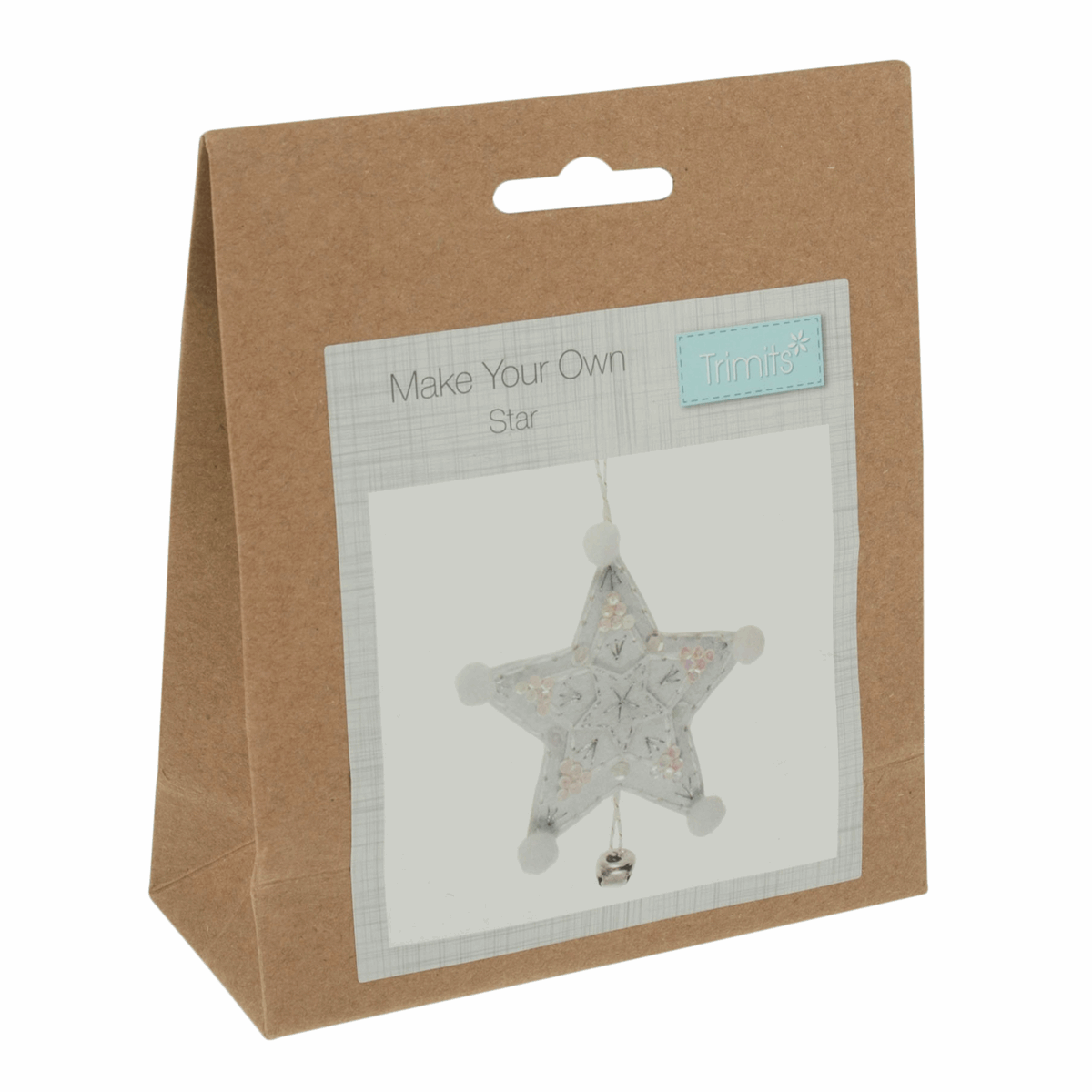 Trimits Felting Kits Felt Decoration Kit Silver Star  - The Sewing Studio