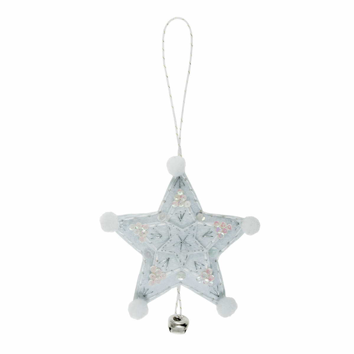 Trimits Felting Kits Felt Decoration Kit Silver Star  - The Sewing Studio