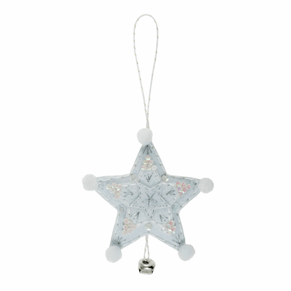 Trimits Felting Kits Felt Decoration Kit Silver Star  - The Sewing Studio