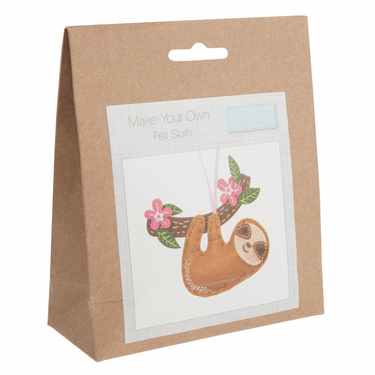 Trimits Felting Kits Felt Decoration Kit: Sloth  - The Sewing Studio for sale UK - The Sewing Studio