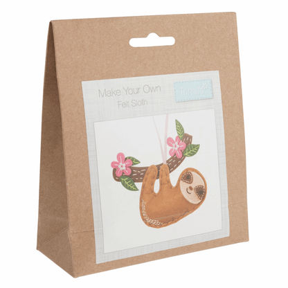 Trimits Felting Kits Felt Decoration Kit: Sloth  - The Sewing Studio