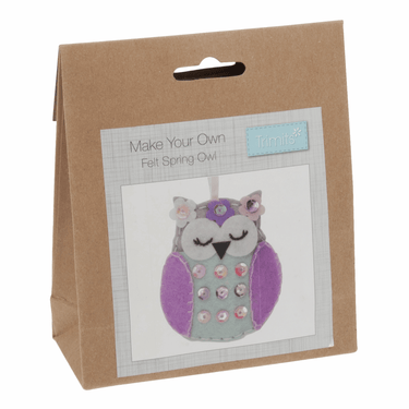 Trimits Felting Kits Felt Decoration Kit: Spring Owl  - The Sewing Studio for sale UK - The Sewing Studio