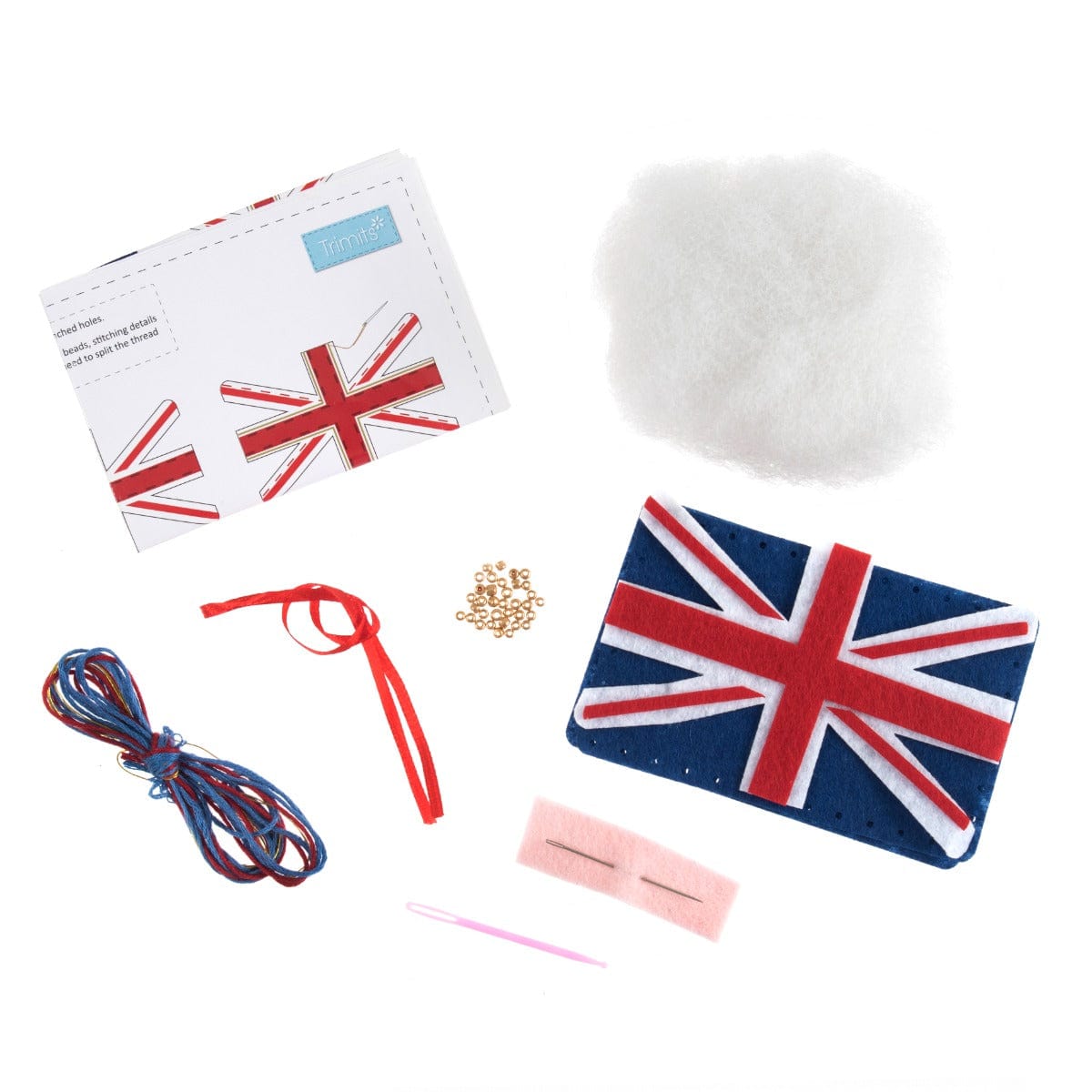 Trimits Felting Kits Felt Decoration Kit Union Jack  - The Sewing Studio