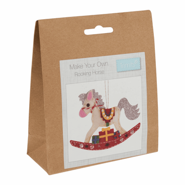 Trimits Felting Kits Felt Kit Christmas Rocking Horse  - The Sewing Studio for sale UK - The Sewing Studio