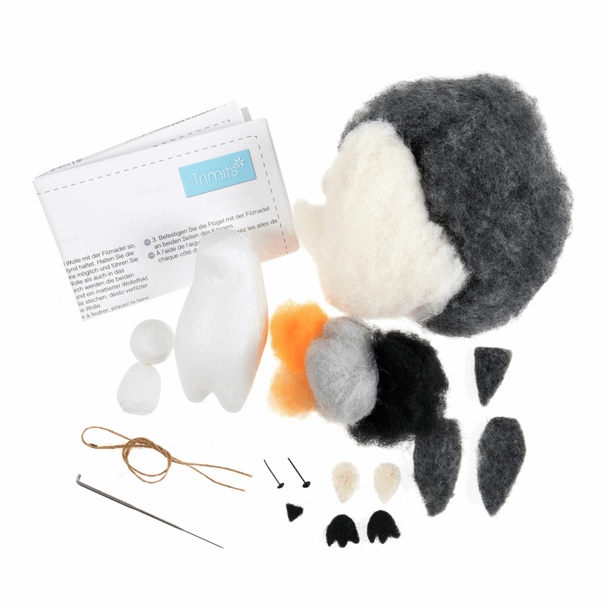 Trimits Needle Felting Kits Needle Felting Kit Penguin  - The Sewing Studio