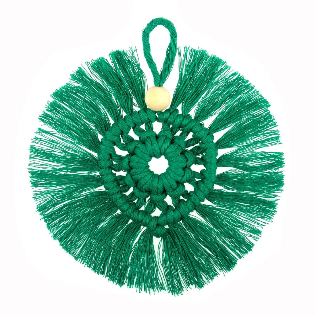Trimits Sewing Kits Macramé Kit Wreath Decoration: Green  - The Sewing Studio