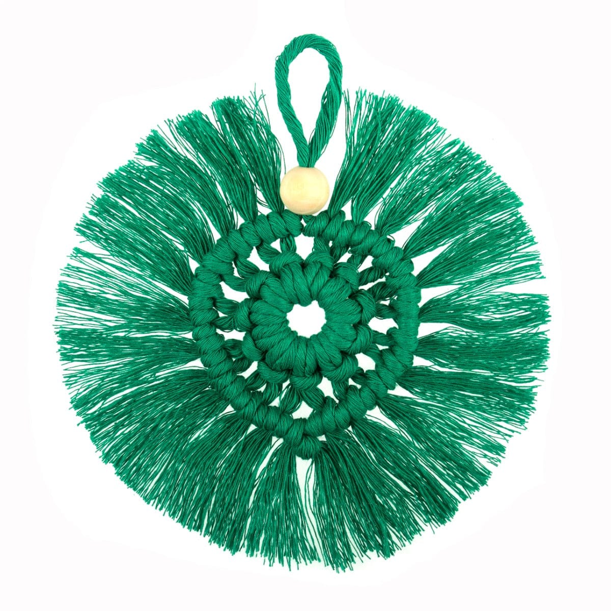 Trimits Sewing Kits Macramé Kit Wreath Decoration: Green  - The Sewing Studio
