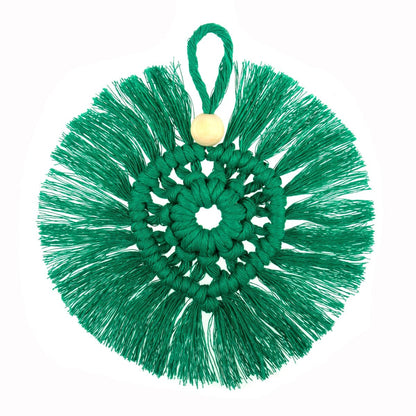 Trimits Sewing Kits Macramé Kit Wreath Decoration: Green  - The Sewing Studio