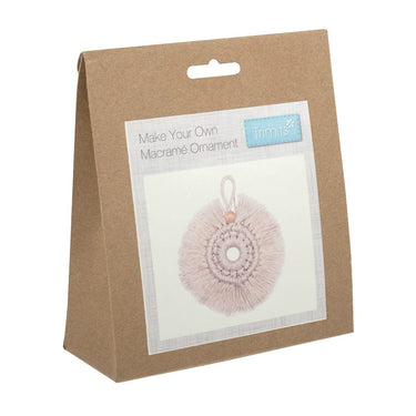 Trimits Sewing Kits Macramé Kit Wreath Decoration: Natural  - The Sewing Studio for sale UK - The Sewing Studio