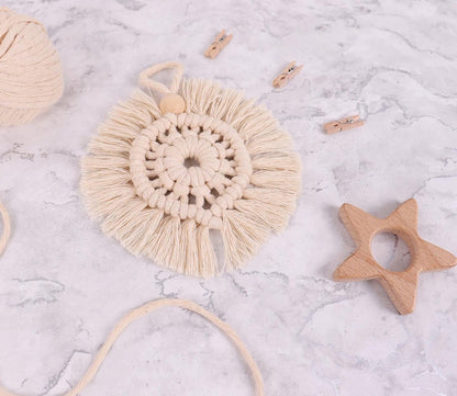 Trimits Sewing Kits Macramé Kit Wreath Decoration: Natural  - The Sewing Studio