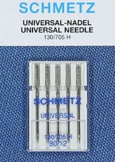 Schmetz Sewing Machine Needles Universal Size 80/12