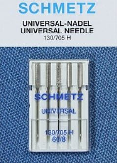 Schmetz Sewing Machine Needles Universal Size 60/8 Pack of 5