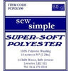 Super Soft Wadding 100% Polyester 90 Inch Wide