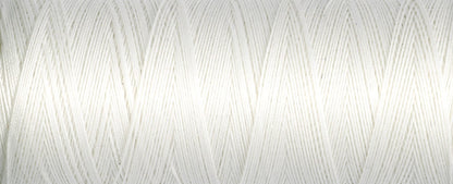 Gutermann Cotton Thread 100M Colour White Close Up