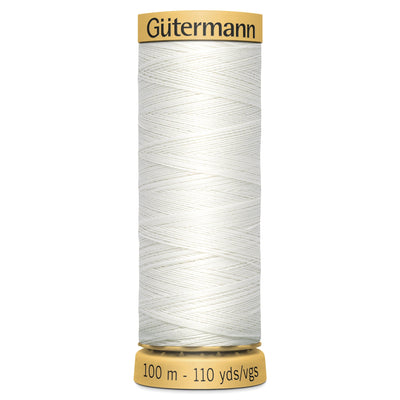 Gutermann Cotton Thread 100M Colour White