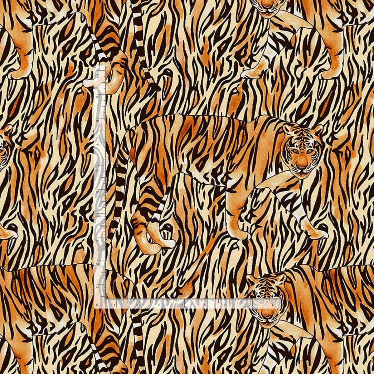 Timeless Treasures Fabric Tiger Print Tiger