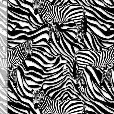 Timeless Treasures Fabric Zebra Print Zebra