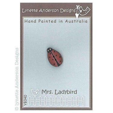 Lynette Anderson Designs Mrs Ladybird Button