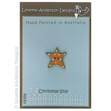 Lynette Anderson Designs Christmas Star Button