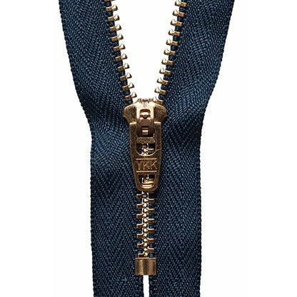 YKK Zips YKK Brass Jeans Zip 10cm Colour 560  - The Sewing Studio