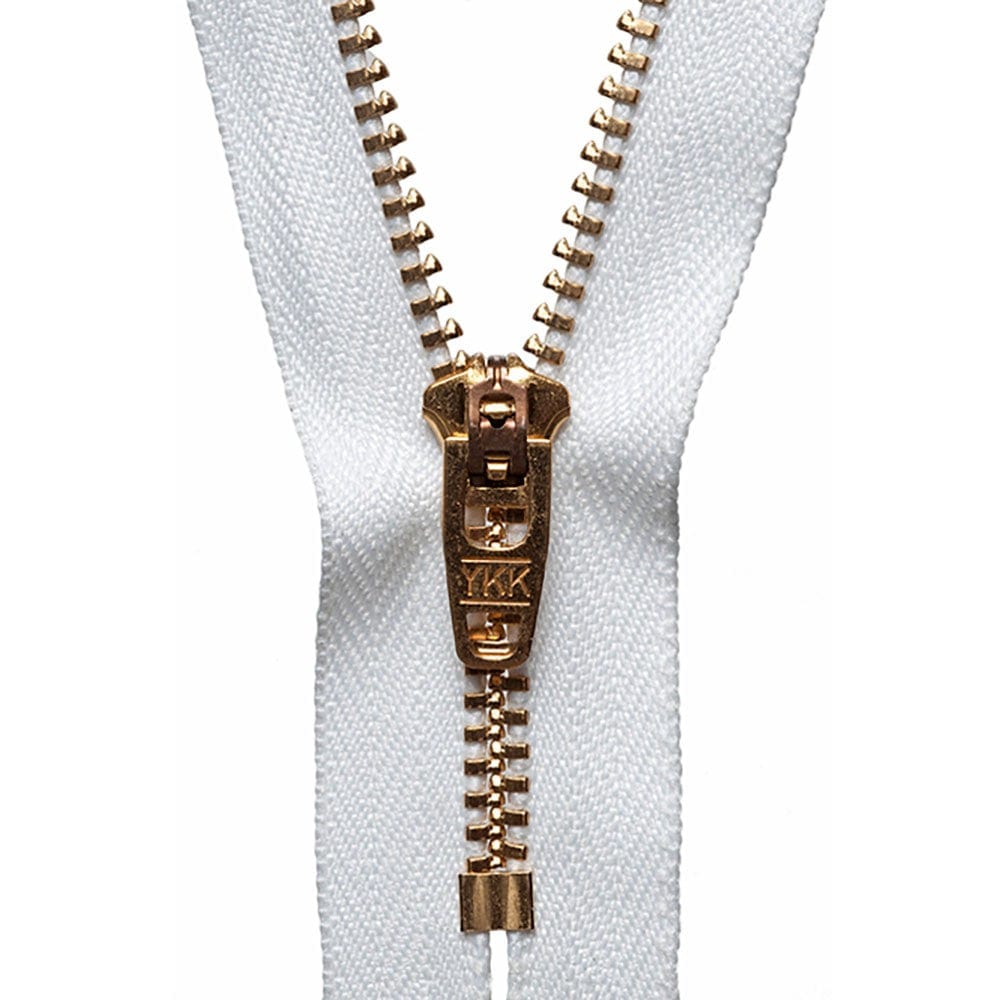YKK Zips YKK Brass Jeans Zip 20cm Colour 501  - The Sewing Studio