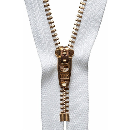 YKK Zips YKK Brass Jeans Zip 20cm Colour 501  - The Sewing Studio