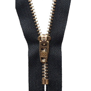 YKK Zips YKK Brass Jeans Zip 20cm Colour 580  - The Sewing Studio for sale UK - The Sewing Studio